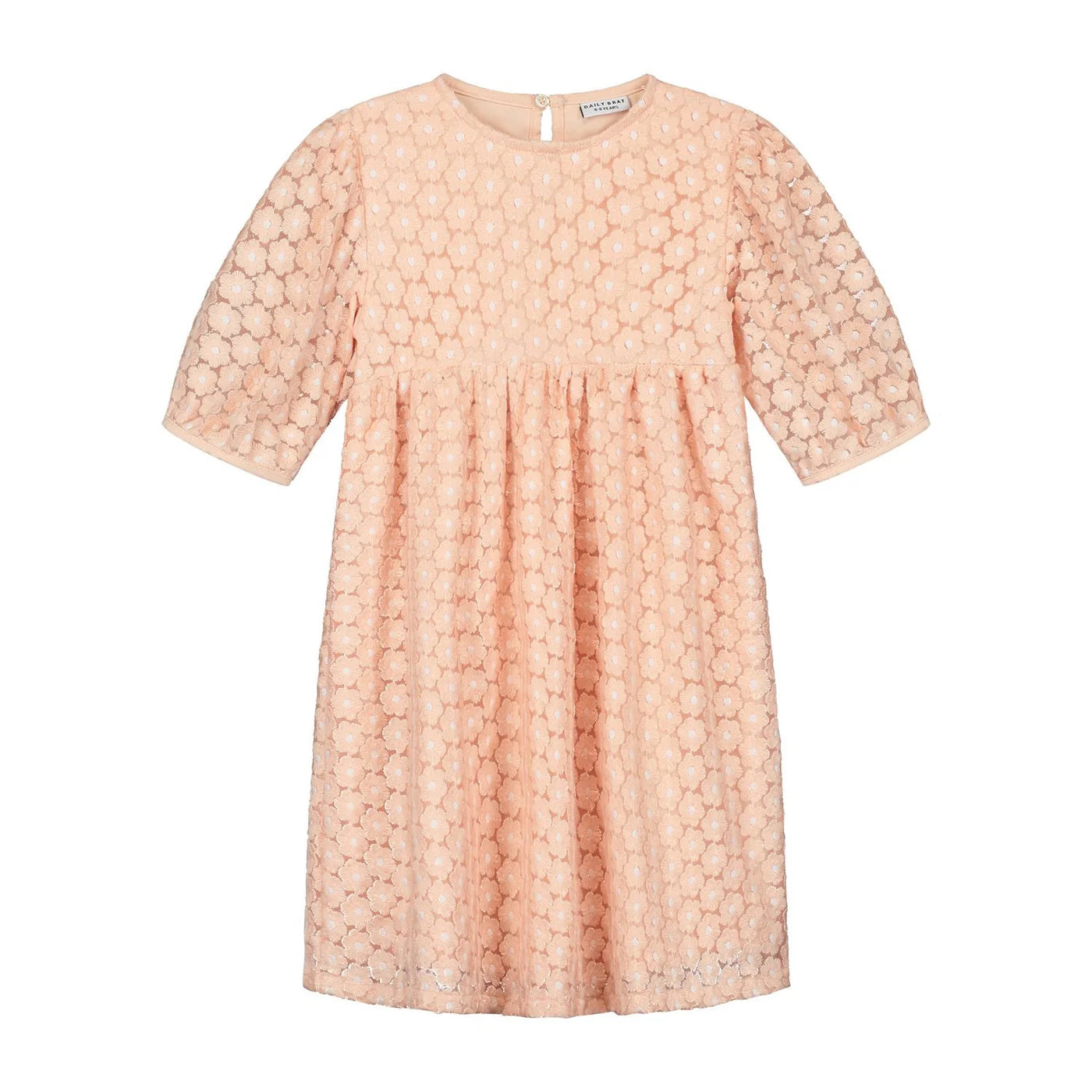 FLOWERLY DRESS PALE PINK