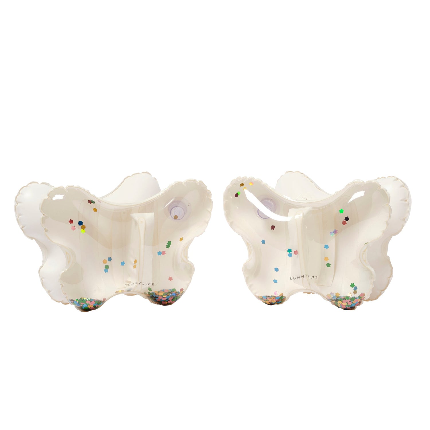 INFLATABLE ARM BAND - COTTON CANDY GLITTER