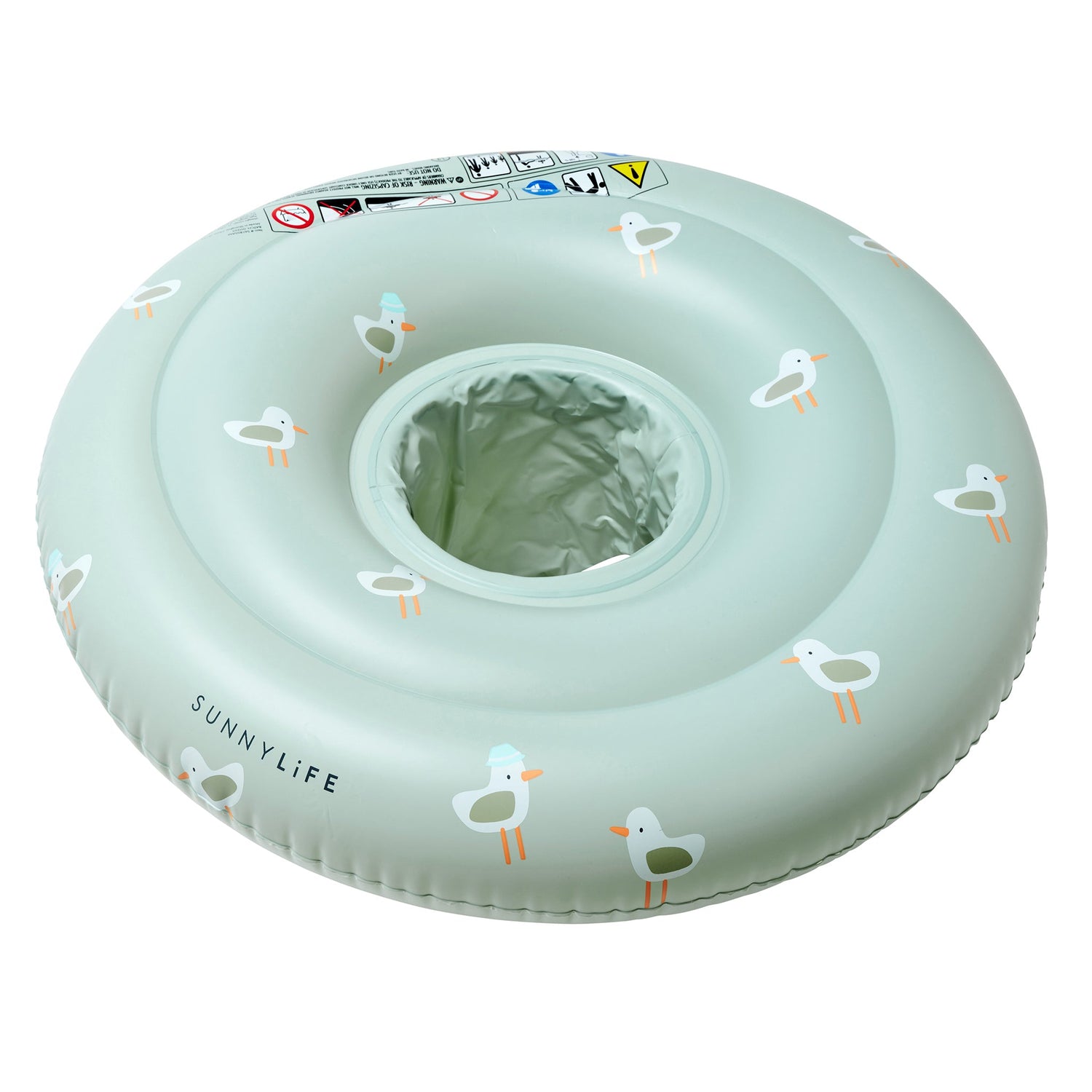 BABY SEAT - SAMMY THE SEAGULL GREEN