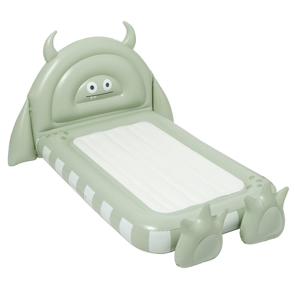 KIDS AIR MATTRESS - MONSTER GREEN