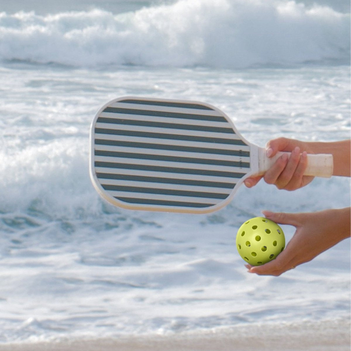 PICKLEBALL SET - THE VACAY OLIVE STRIPE