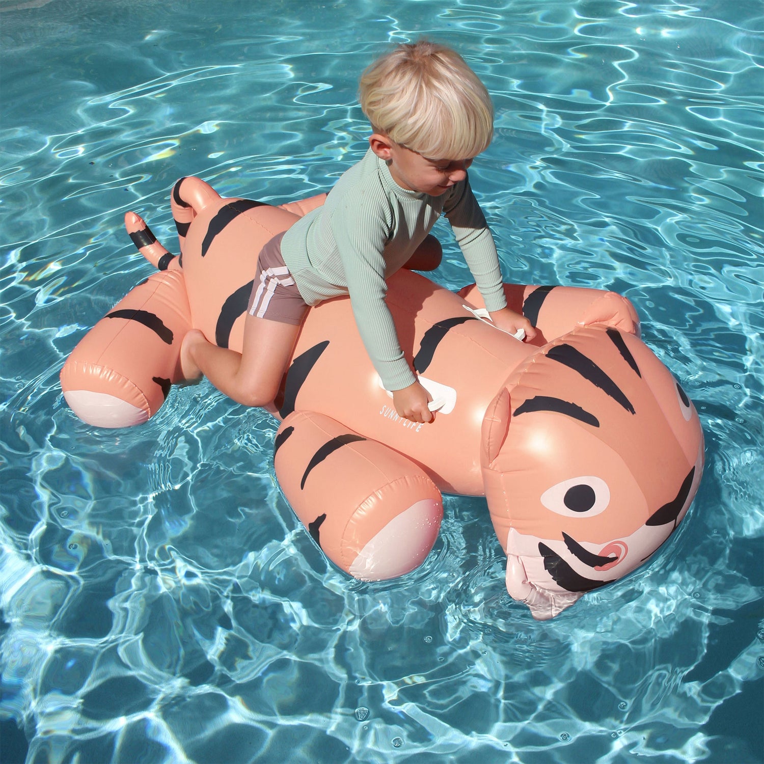 KIDS RIDE-ON FLOAT - TINO THE TIGER CLAY