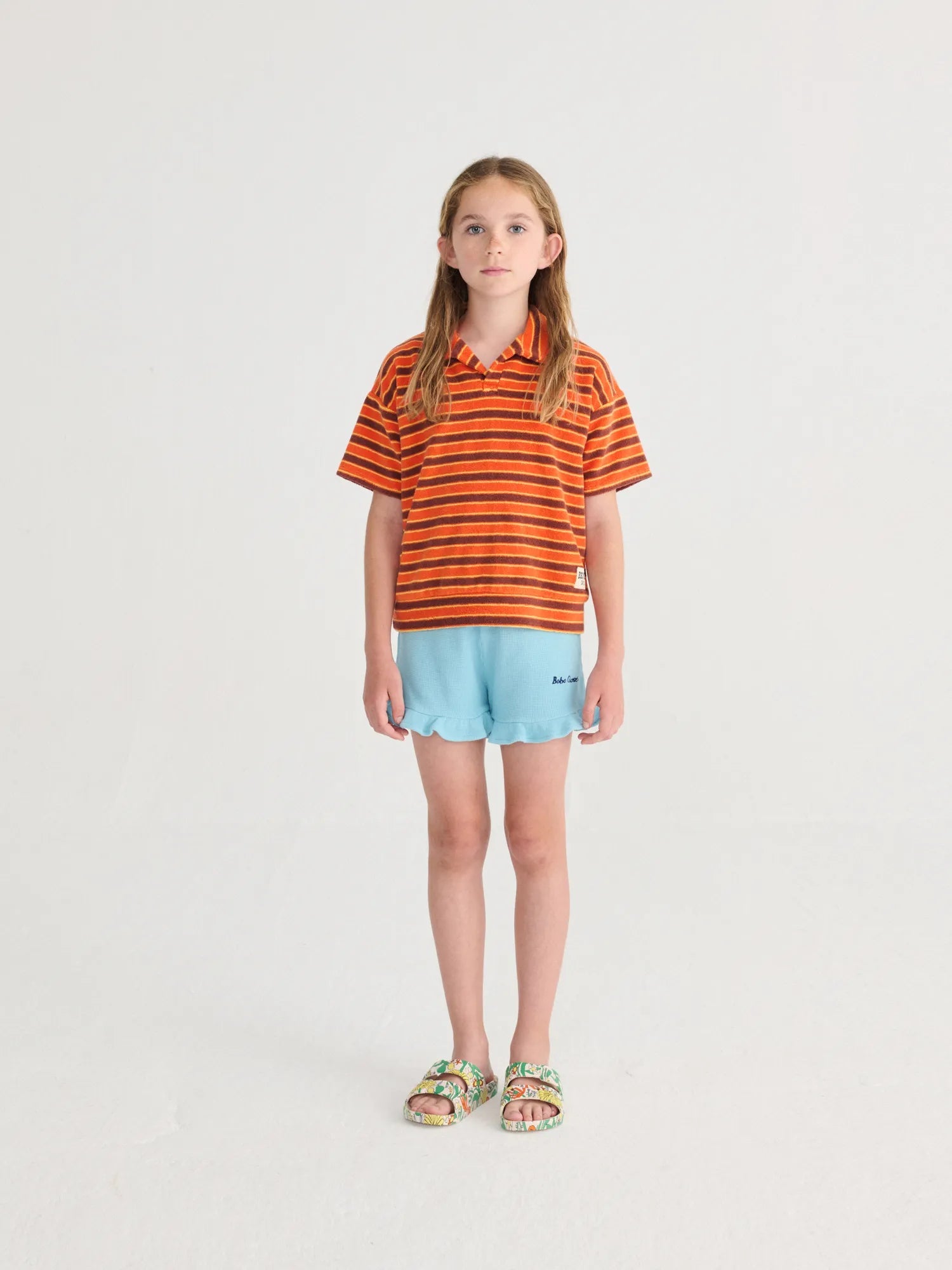 BOBO CHOSES RUFFLED SHORTS - LIGHT BLUE