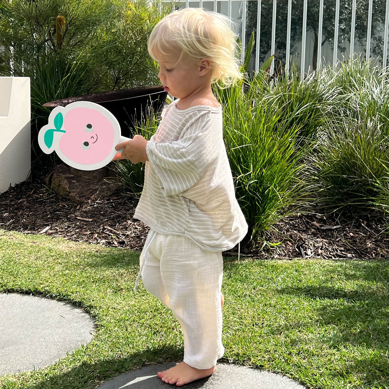 KIDS VELCRO BEACH BATS - POPPY THE PEACH