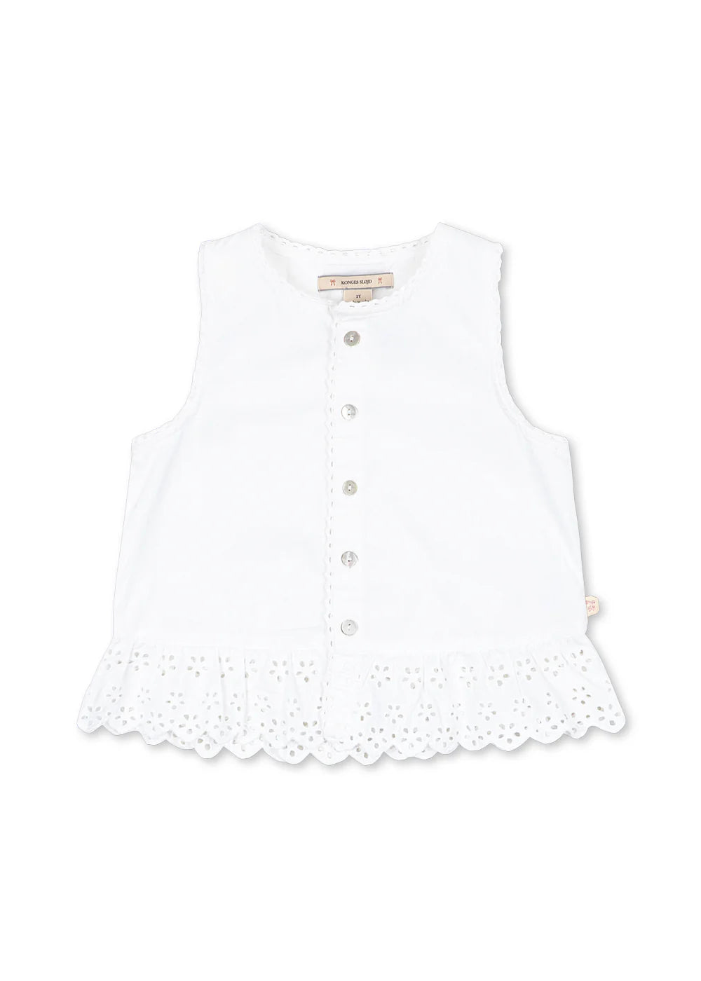 EVELINA TOP GOTS - BRIGHT WHITE