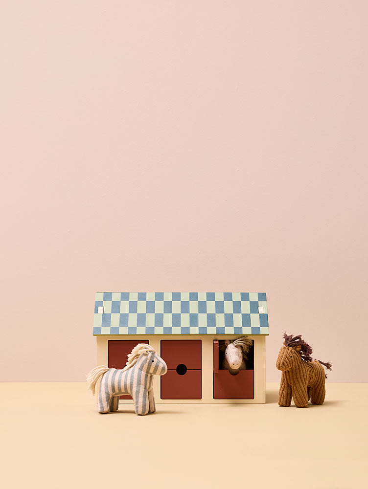 Stable with horses