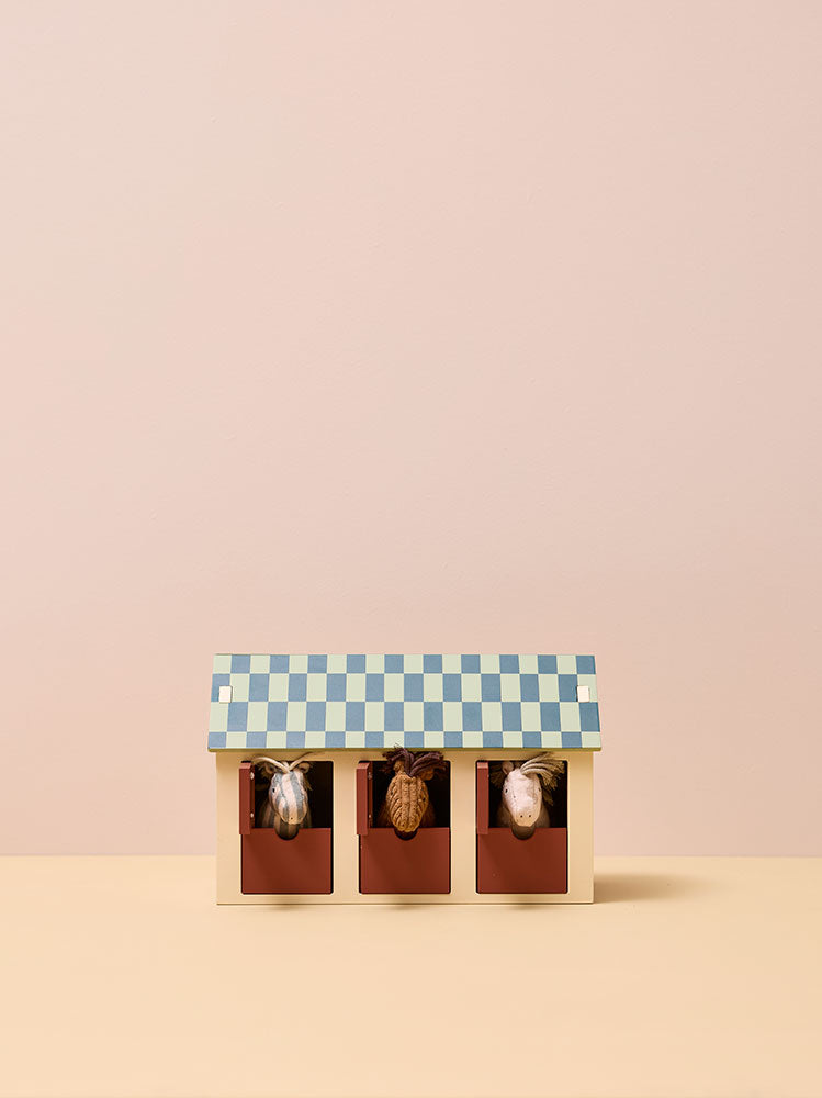 Stable with horses