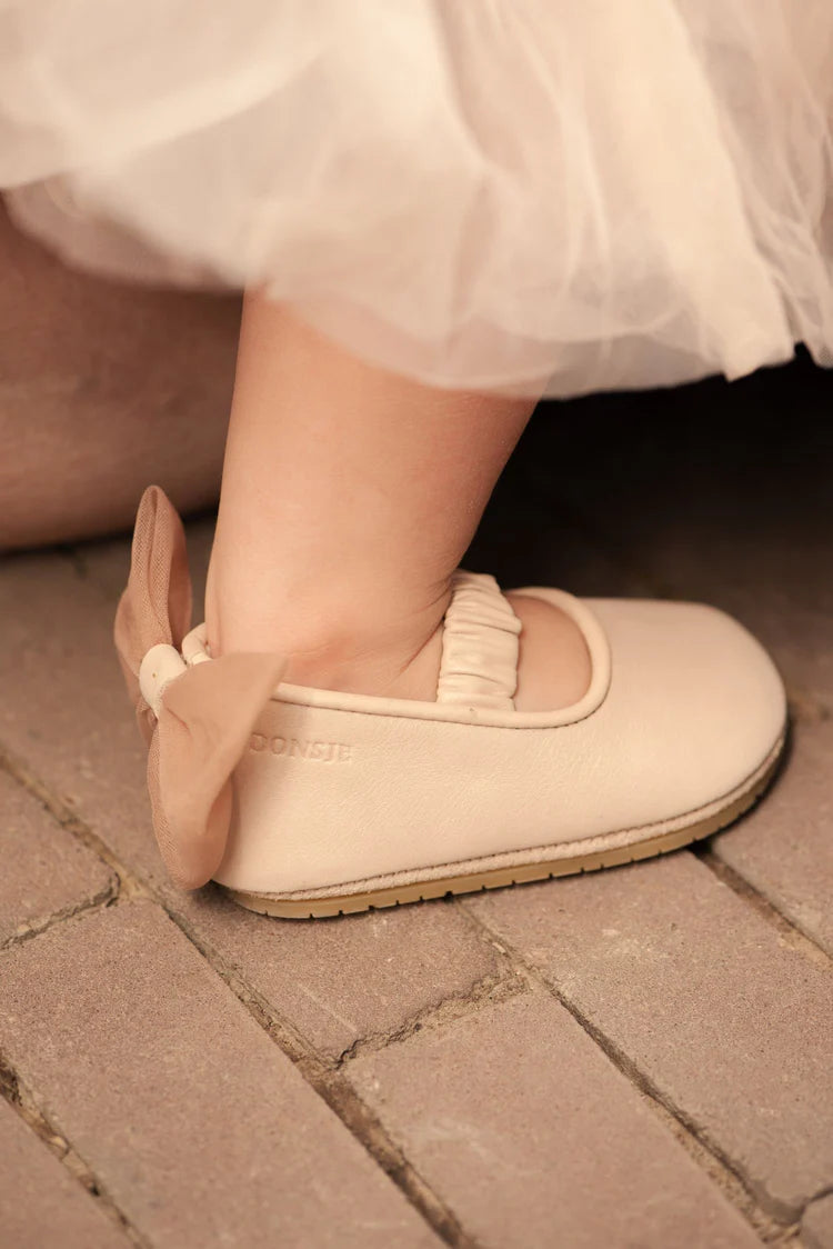 LUYAX BALERINOS - POWDER METALLIC NUBUCK