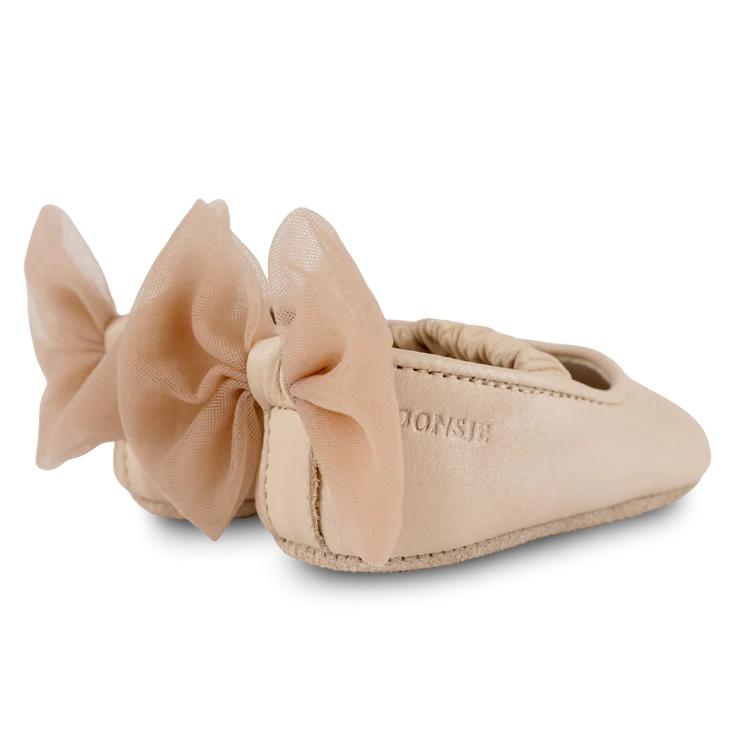 LUYAX BALERINOS - POWDER METALLIC NUBUCK
