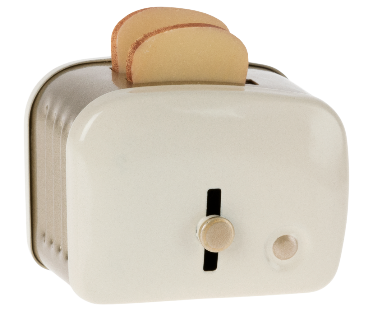 Toaster With Bread, Miniature - Off White – Maileg