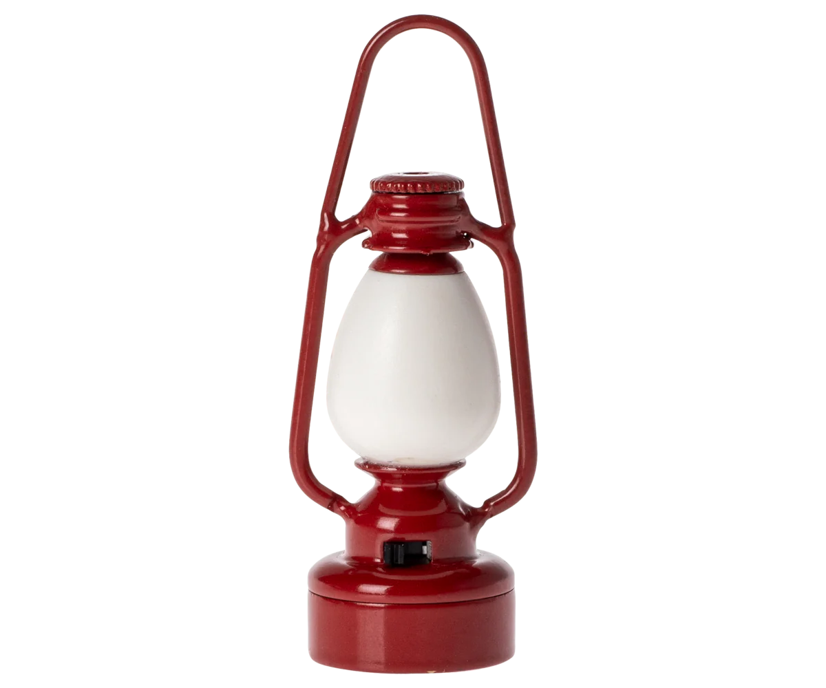 VINTAGE LANTERN, MOUSE - RED