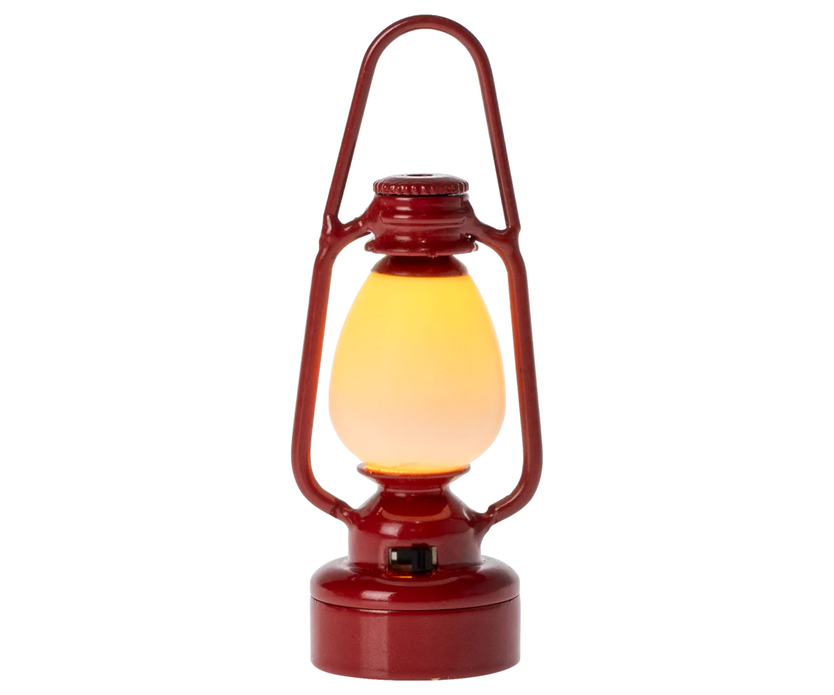 VINTAGE LANTERN, MOUSE - RED