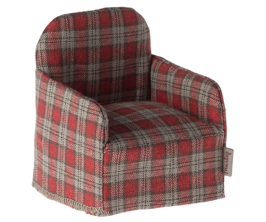 CHAIR, MOUSE - RED CHECKER