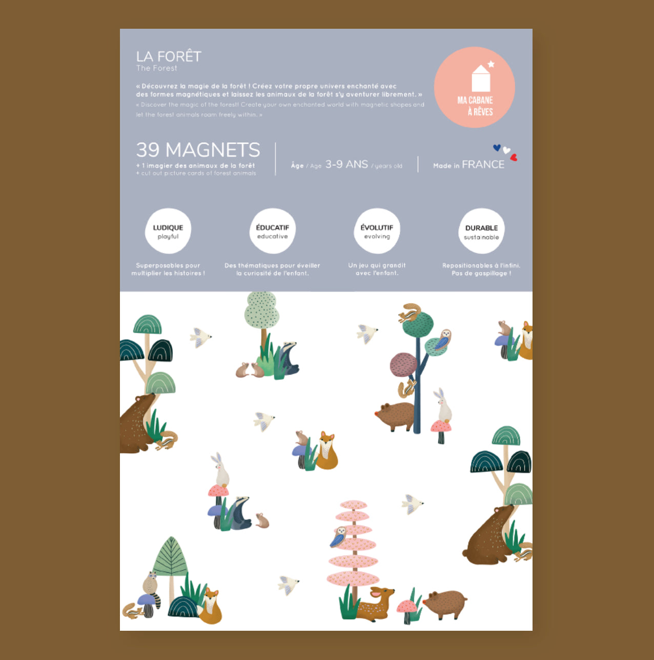 MAGNETINIS ŽAIDIMAS – FOREST ANIMALS