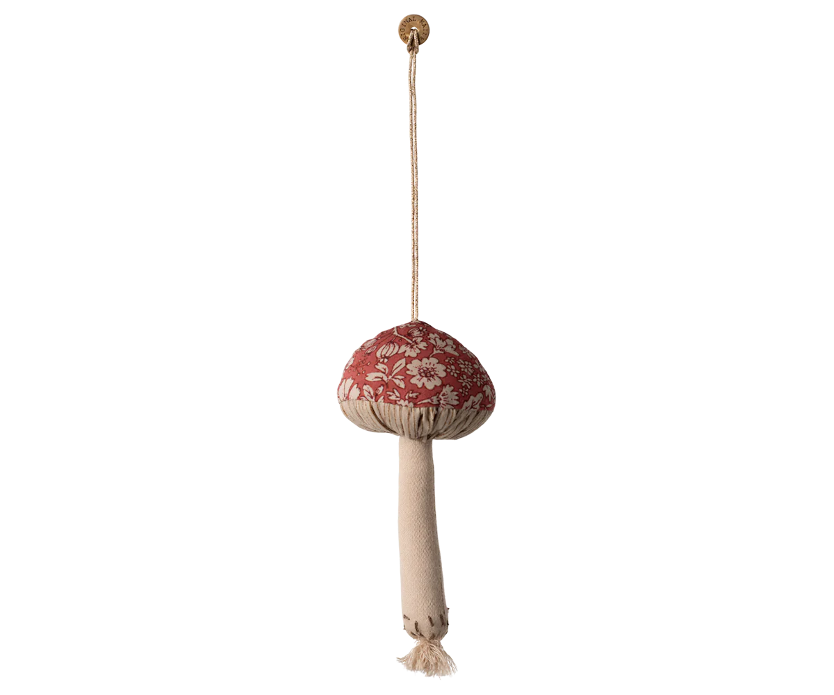 MUSHROOM ORNAMENT, BLOSSOM - RED