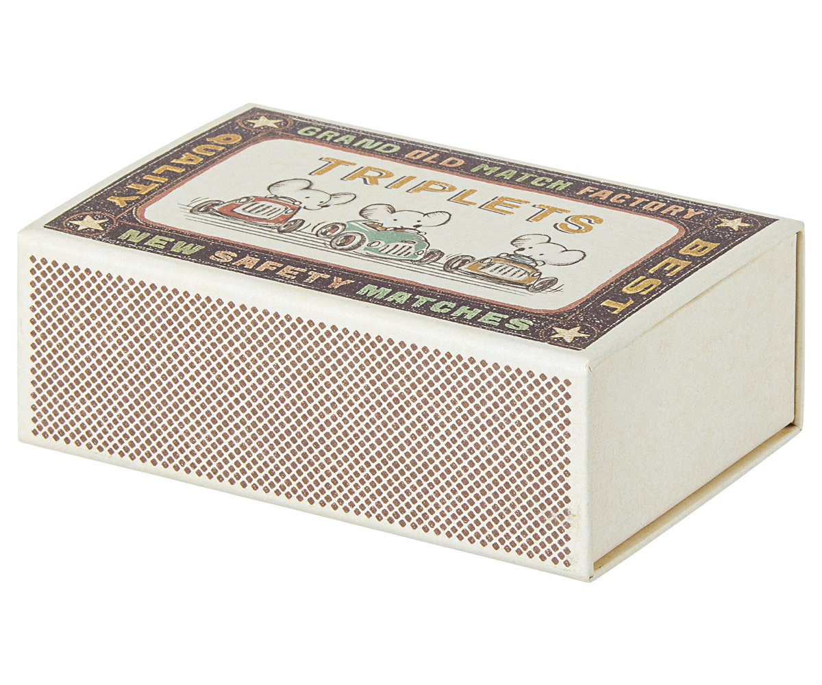 Triplets, Baby Mice in Matchbox - Dots