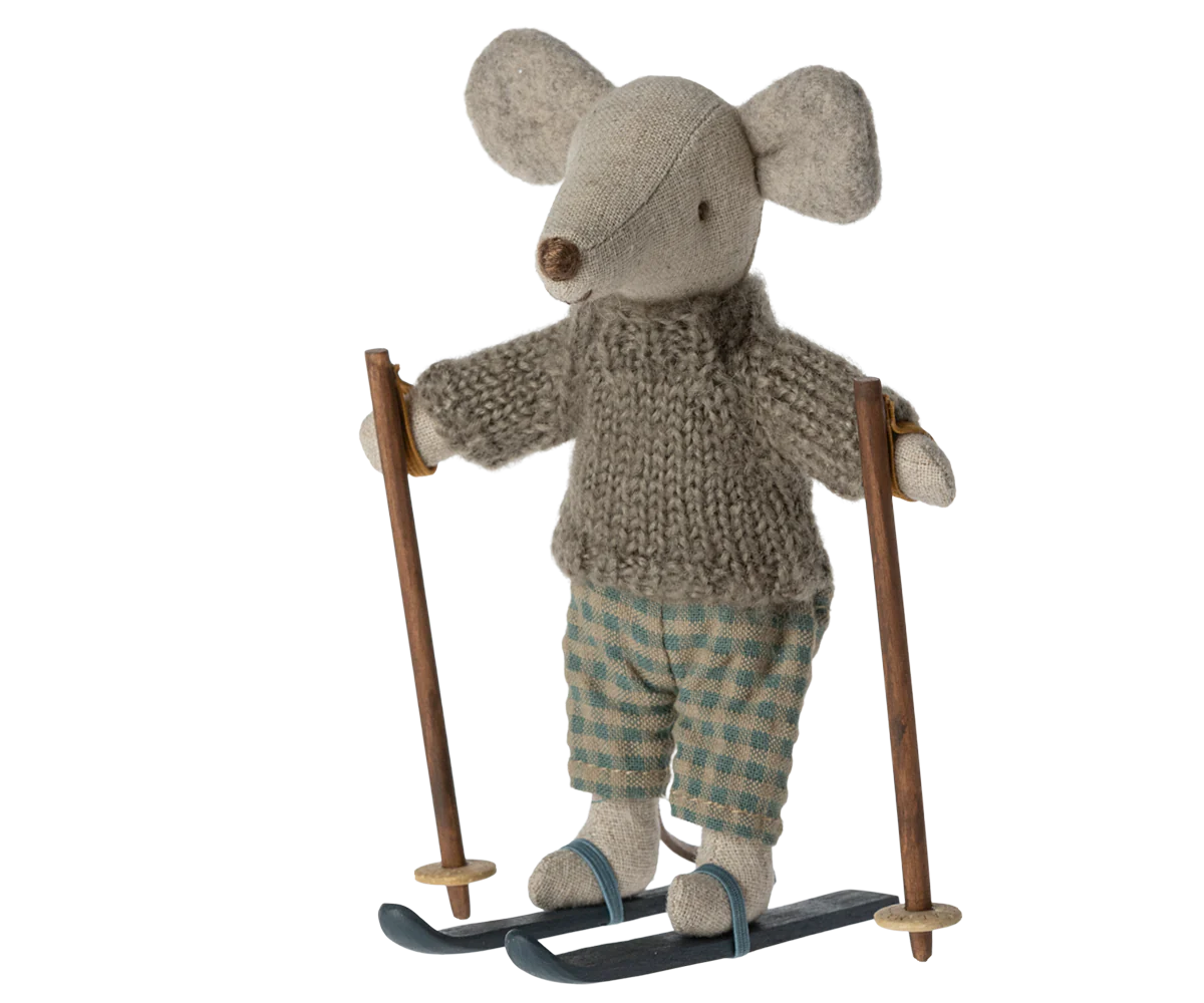 WINTER MOUSE WITH SKI SET, BIG BROTHER