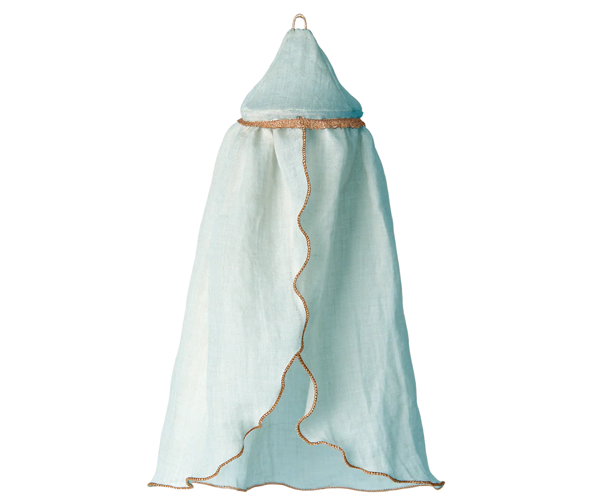 Miniature bed canopy- Mint Maileg