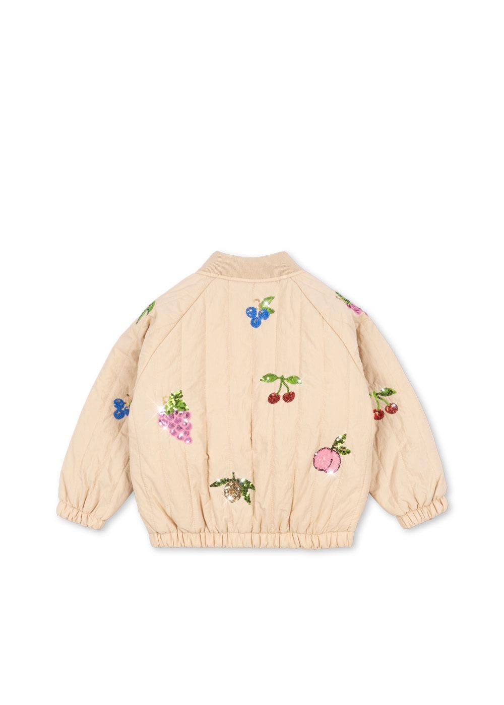 JUNO SEQUIN BOMBER JACKET FRAPPÉ