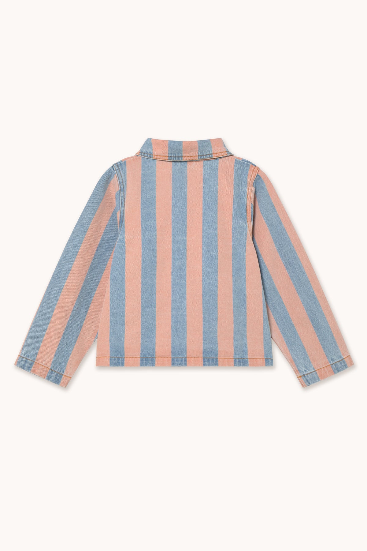 PINK STRIPES DENIM JACKET