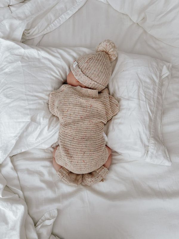 HEIRLOOM ROMPER | OATMEAL FLECK