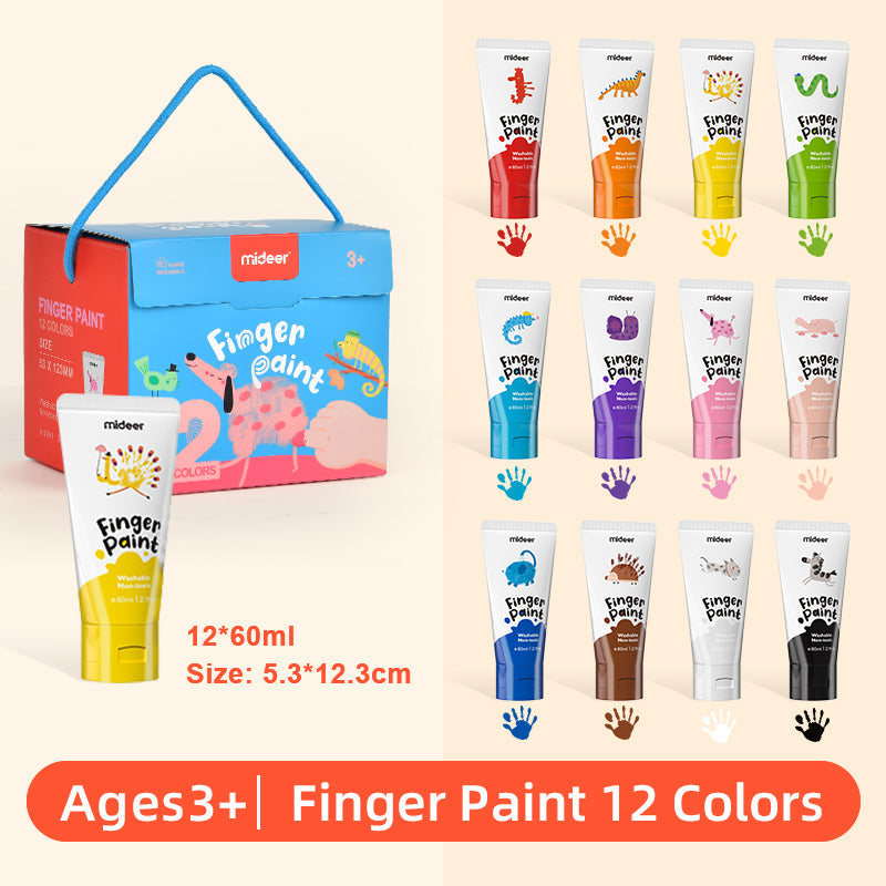 Finger Paints 12 Colors by Mideer