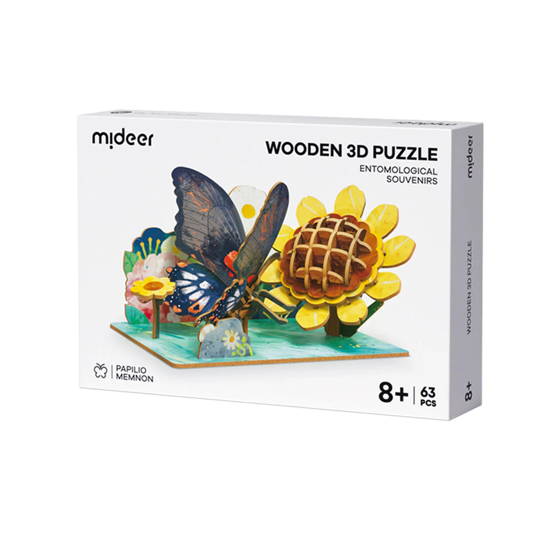 WOODEN 3D PUZZLE - BUTTERFLY