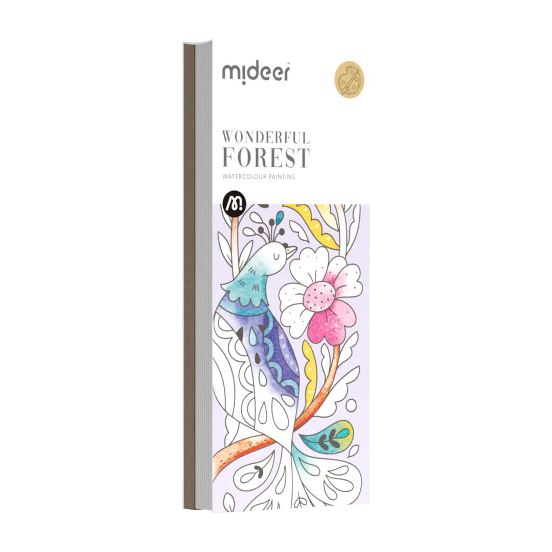 WATERCOLOR COLORING BOOK WONDERFUL FOREST
