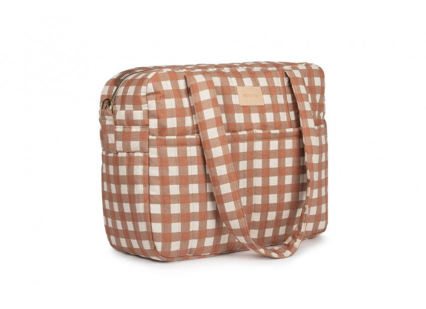 HYDE PARK WATERPROOF STROLLER BAG • TERRACOTTA CHECKS