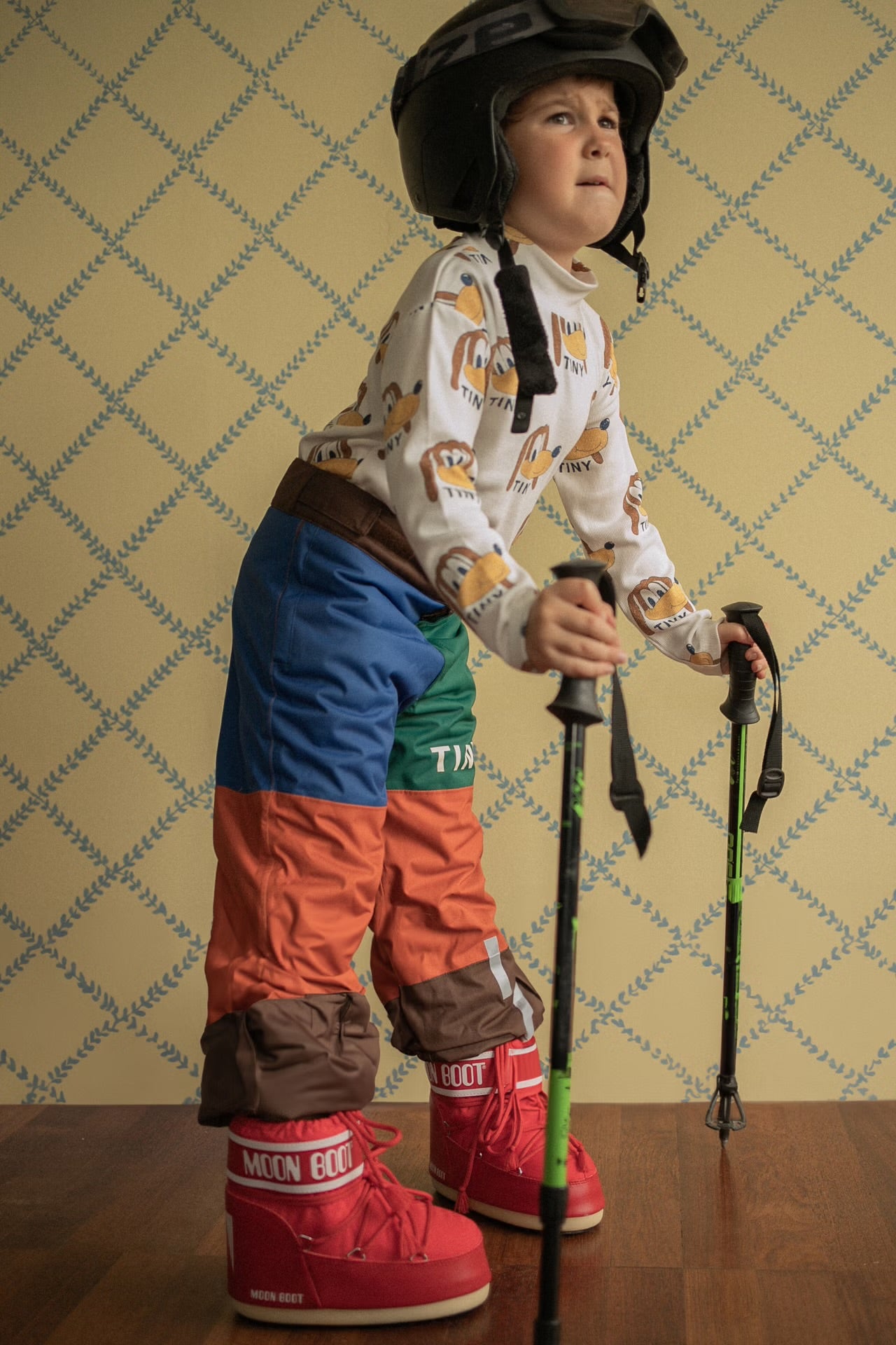 COLOR BLOCK SNOW PANT