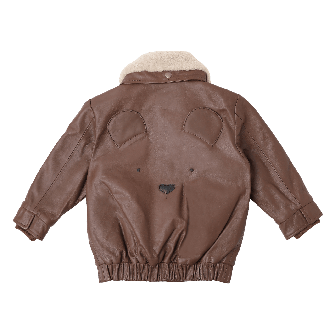 Yuki Leather Jacket Bear Cognac Leather