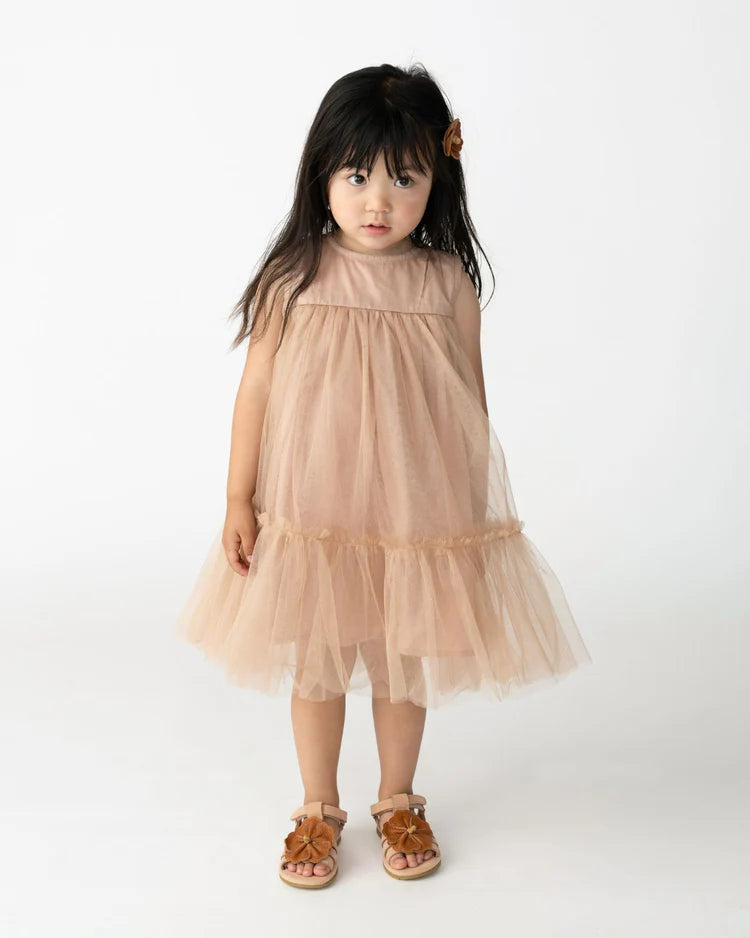 NEGINA SUKNELĖ – ROSE MOCHA METALLIC