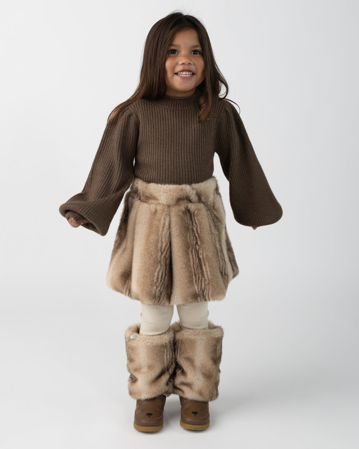 Ada Sweater Pecan Brown Melange