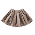 Isabelle Skirt Soft Taupe Striped Teddy
