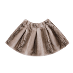 Isabelle Skirt Soft Taupe Striped Teddy