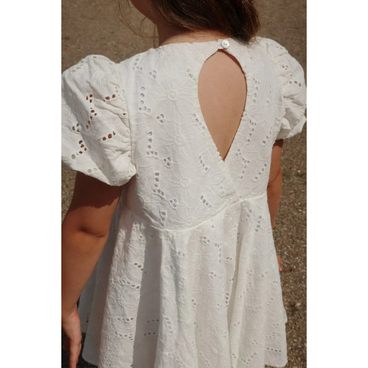 GLAISE DRESS GOTS - ANTIQUE WHITE