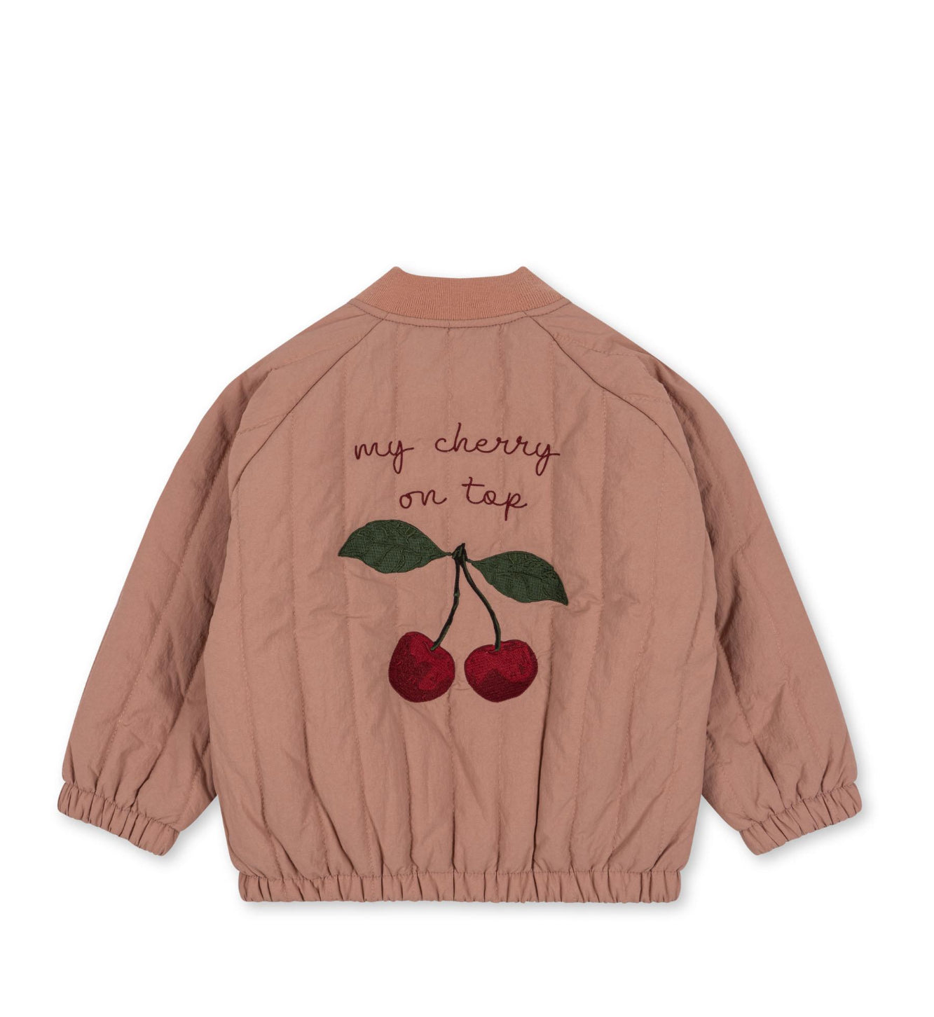 JUNO FRILL BOMBER JACKET - CAMEO BROWN