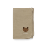Ploekie Muslin Blanket XL Bear Taupe