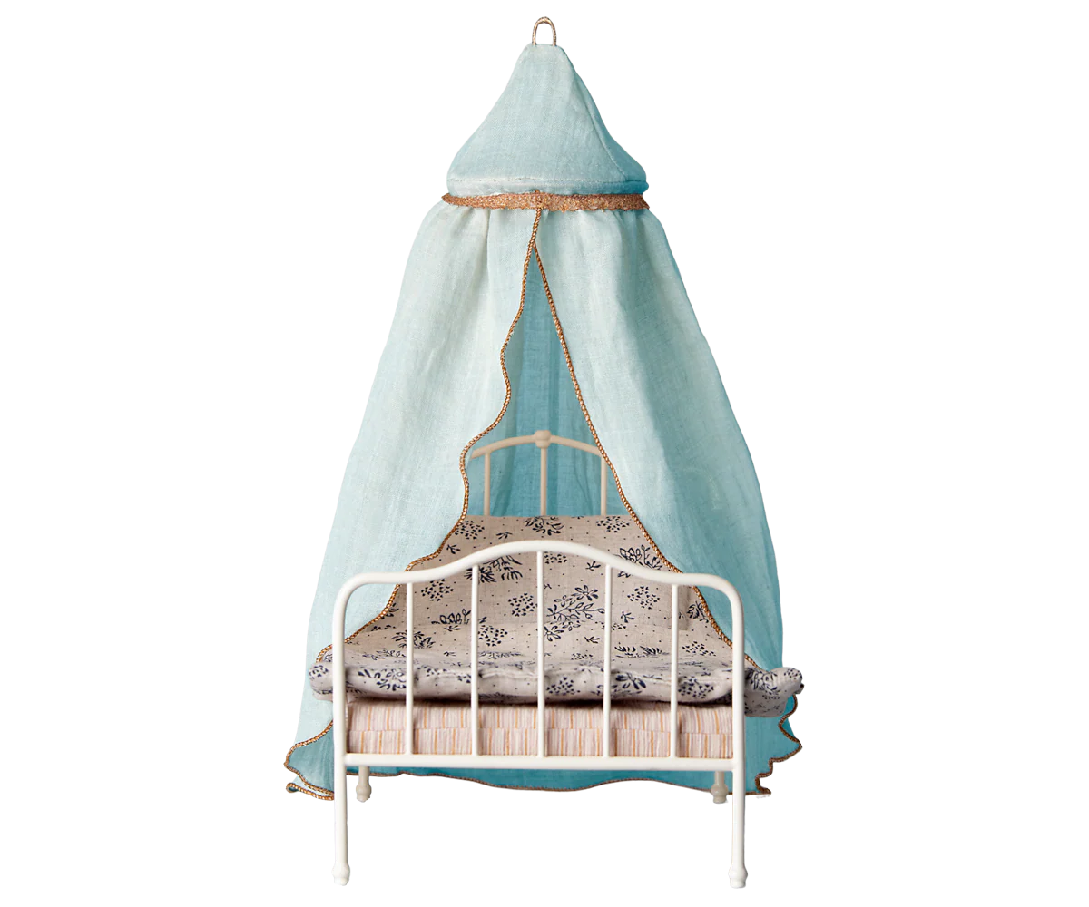 Miniature bed canopy- Mint Maileg
