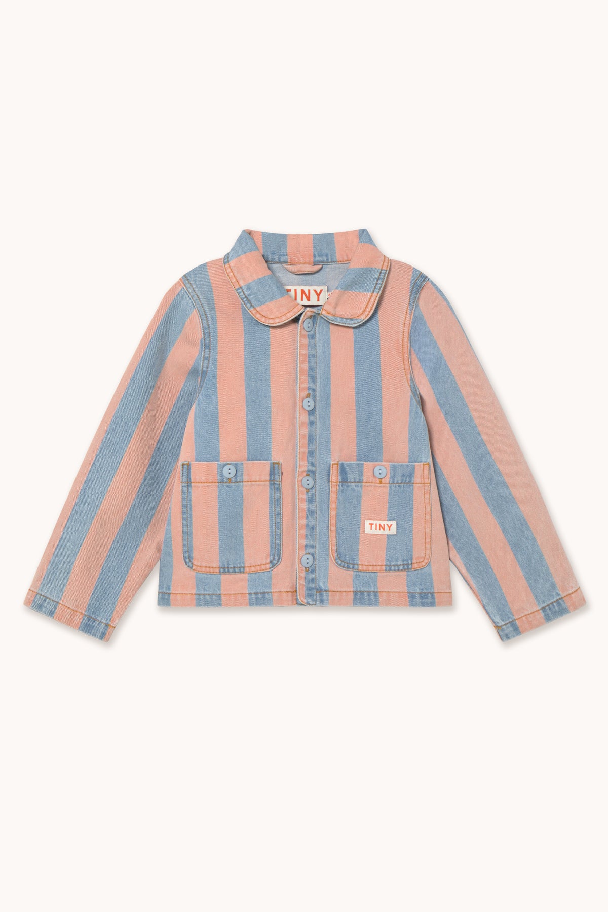 PINK STRIPES DENIM JACKET
