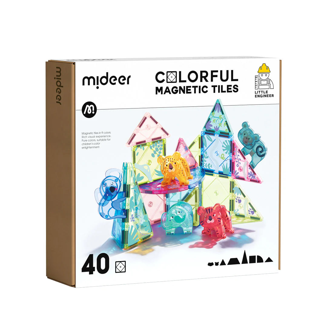 MAGNETIC CONSTRUCTION SET - JUNGLE (40 PIECES)