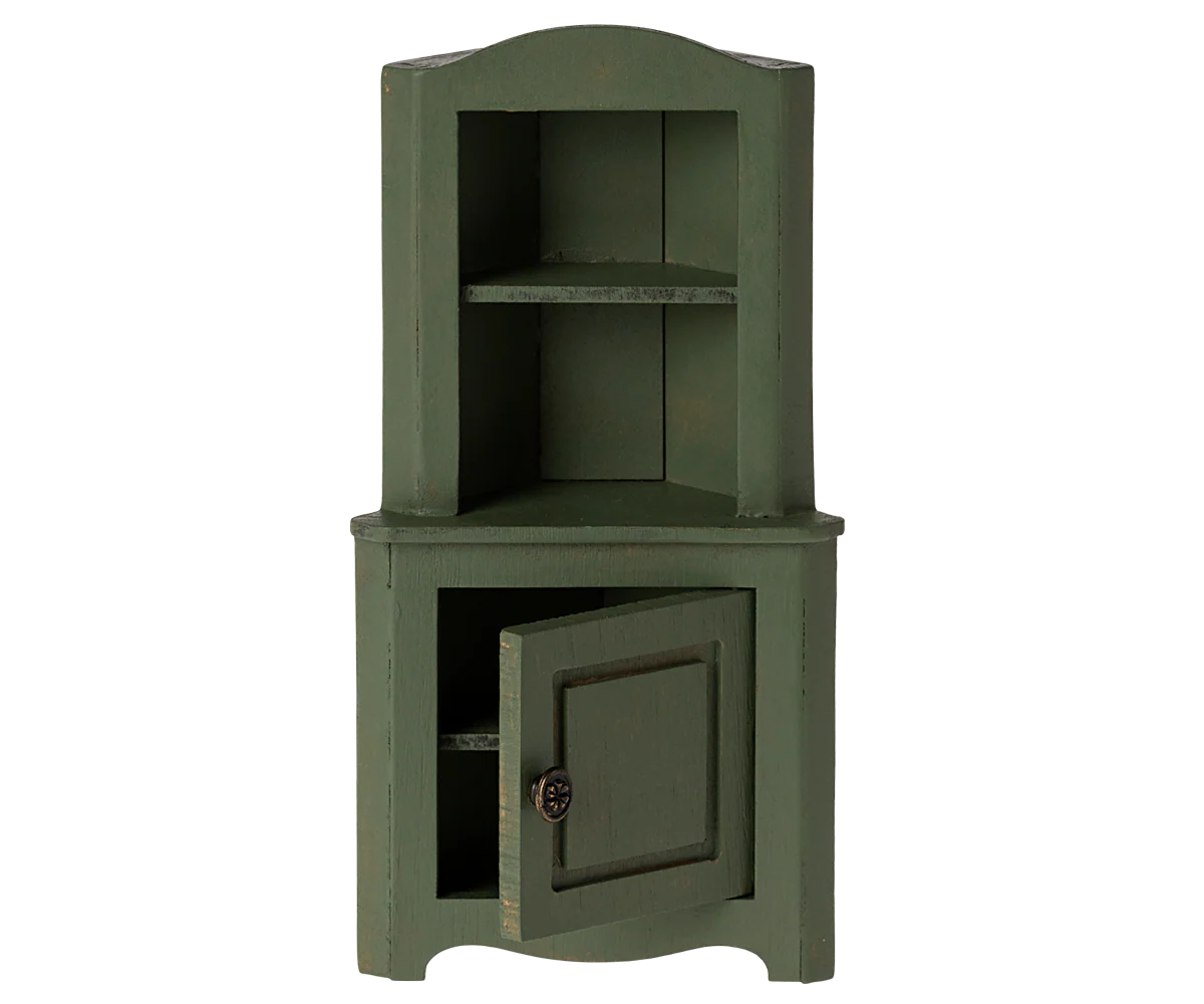 CORNER CABINET, MOUSE - DARK GREEN