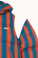 Retro Stripes Short Padded Jacket detail