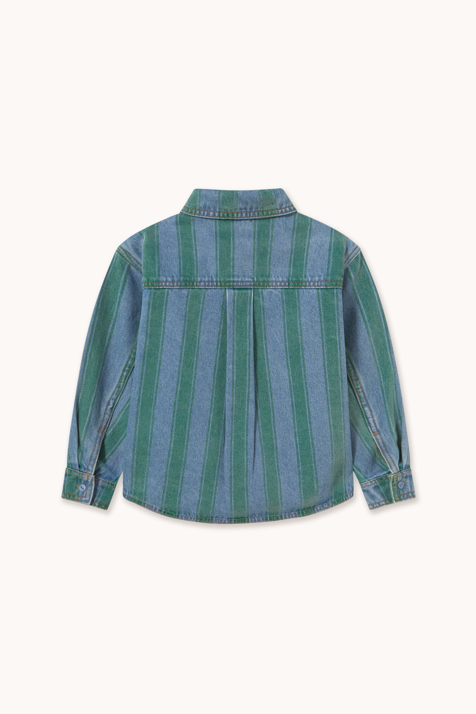 Retro Stripes Denim Shirt