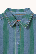 Retro Stripes Denim Shirt