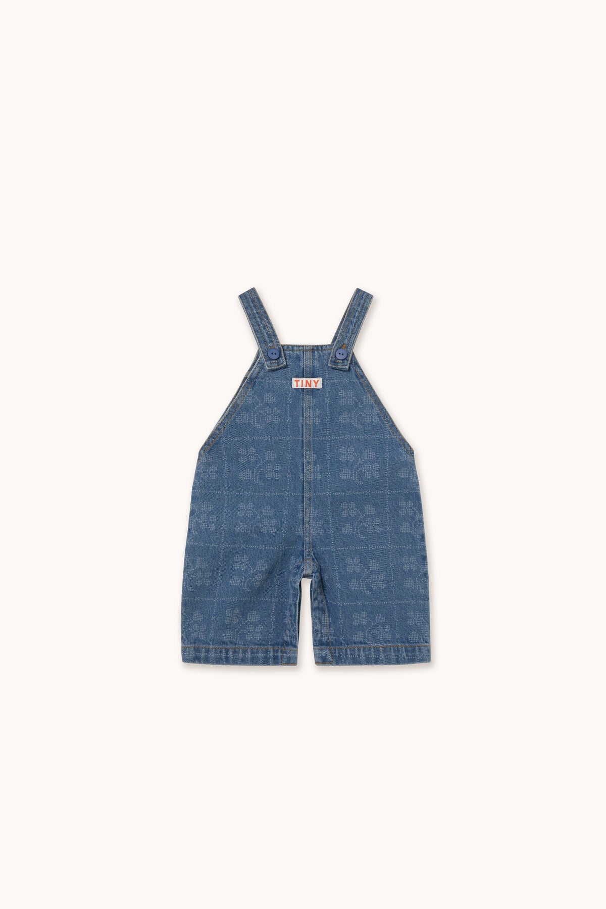 DOTS FLOWERS BABY DENIM DUNGAREE