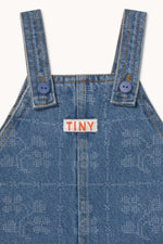 DOTS FLOWERS BABY DENIM DUNGAREE