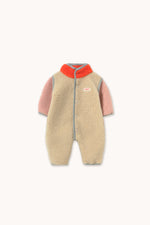 Color Block Sherpa One-Piece