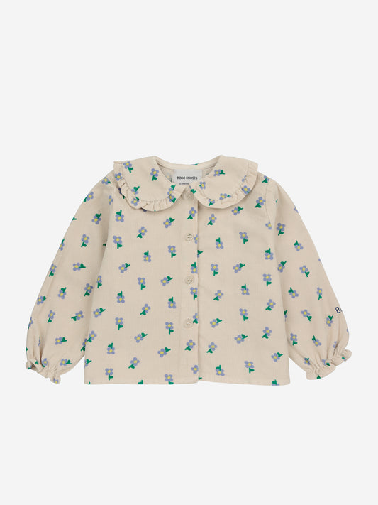 BABY PANSY FLOWER ALL OVER BLOUSE