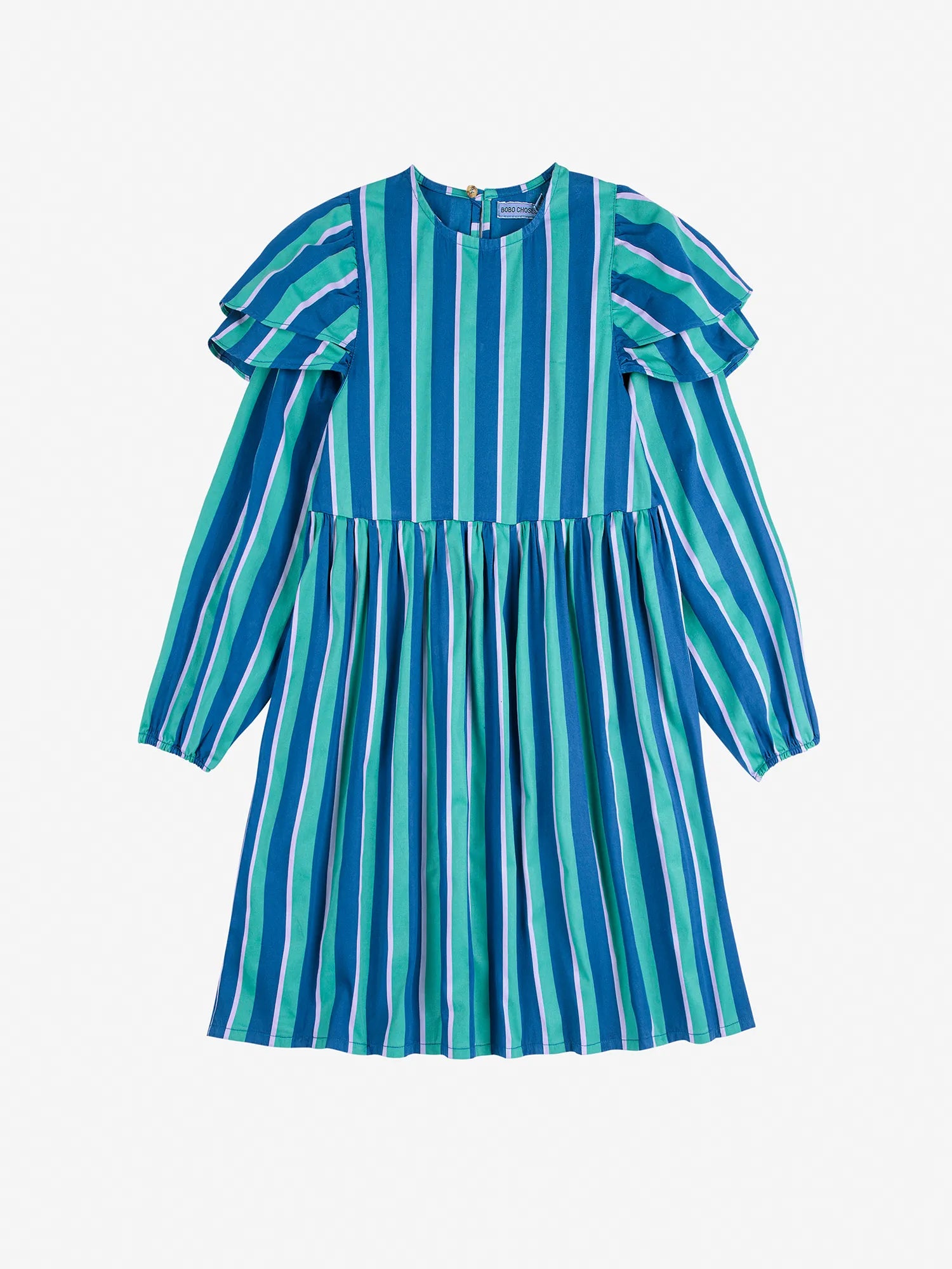 STRIPED WOVEN DRESS